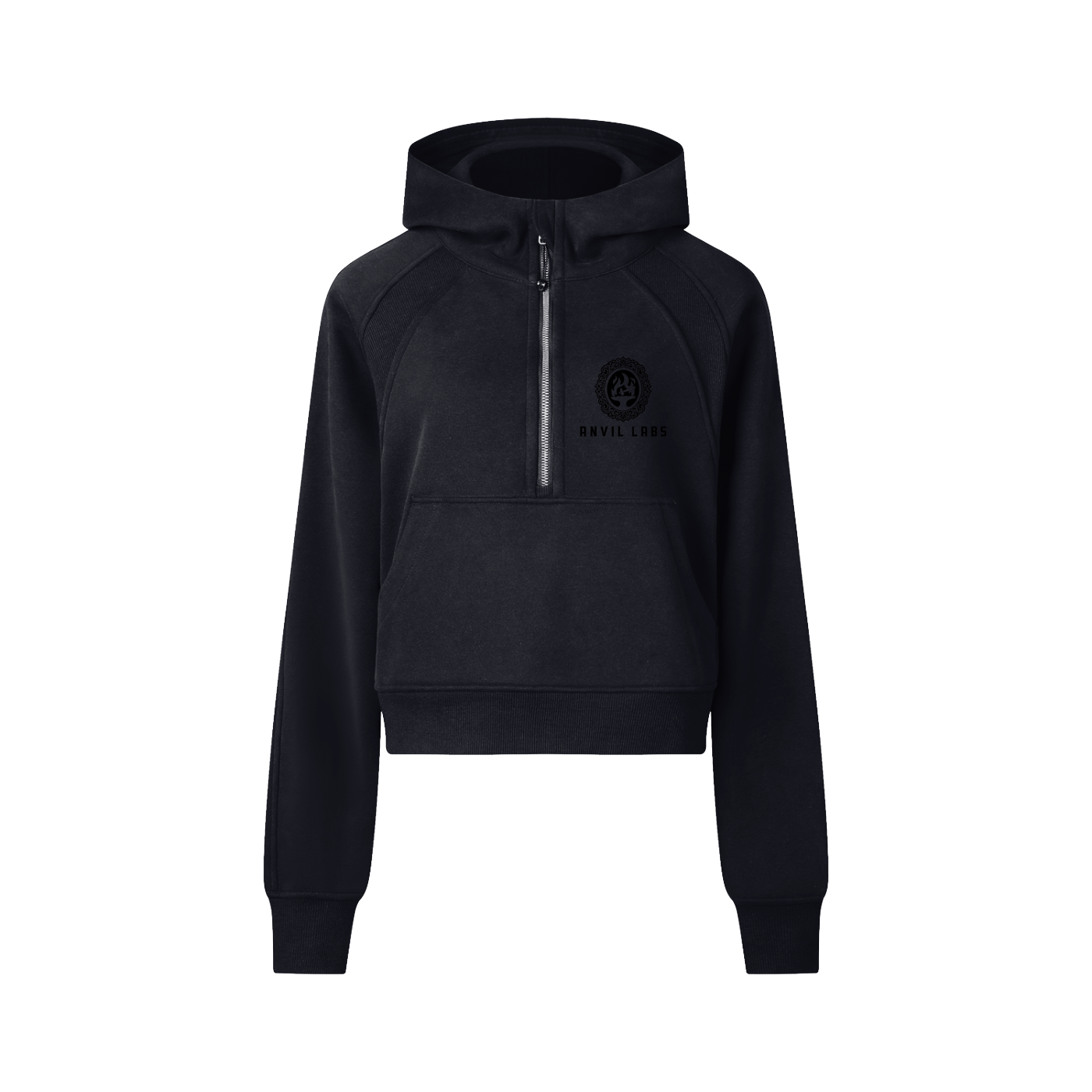 Cropped Half-Zip Hoodie, International Shipping