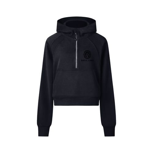 Cropped Half-Zip Hoodie, International Shipping