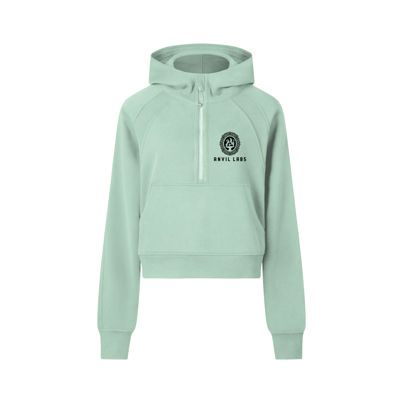 Cropped Half-Zip Hoodie, International Shipping
