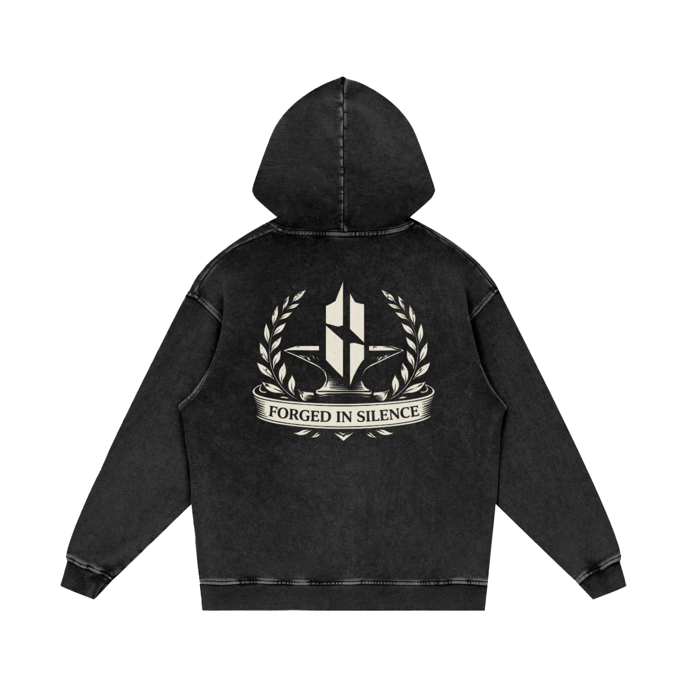 Snow Washed Loose Cotton Hoodie