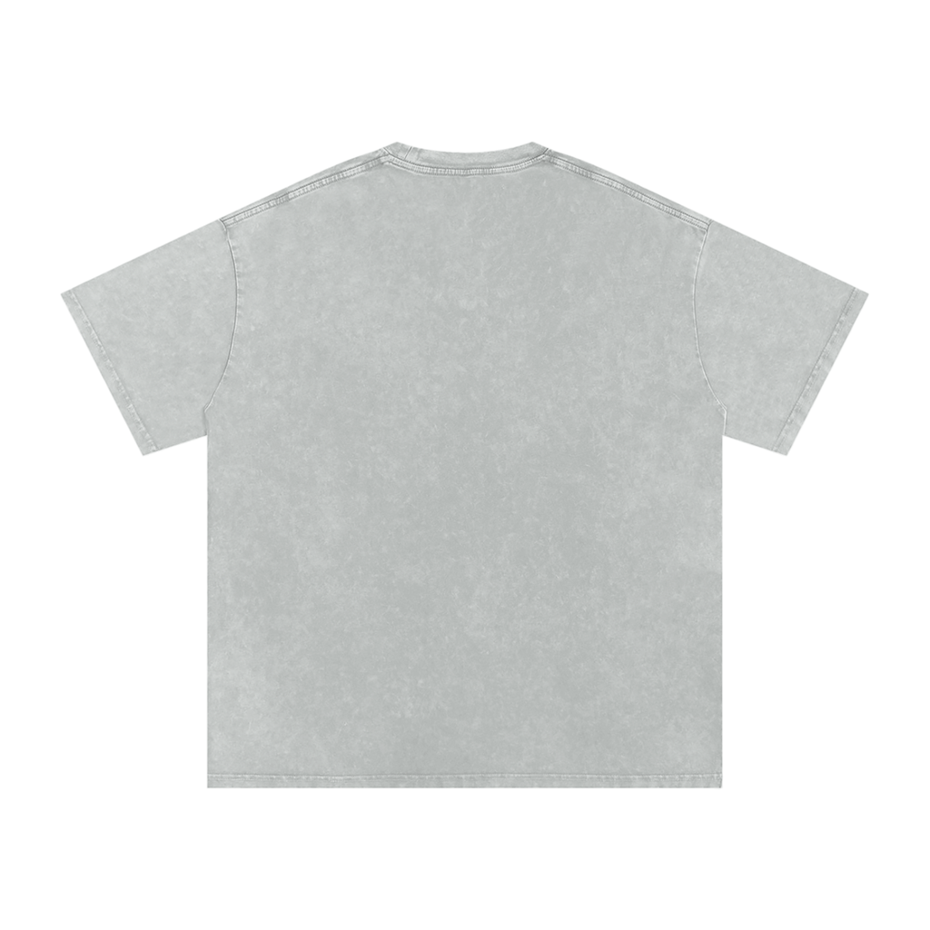 Snow Washed Oversized Cotton T-Shirt, Domestic shipping