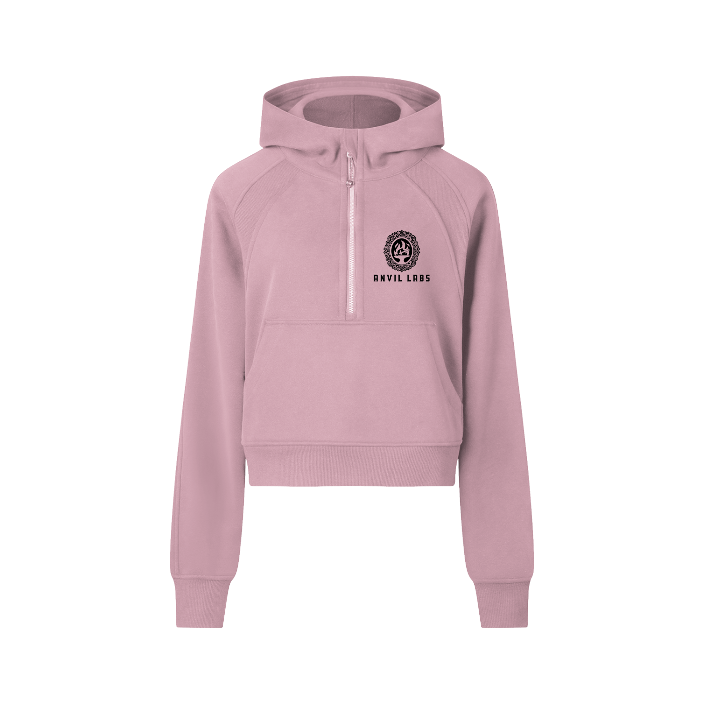 Cropped Half-Zip Hoodie, International Shipping